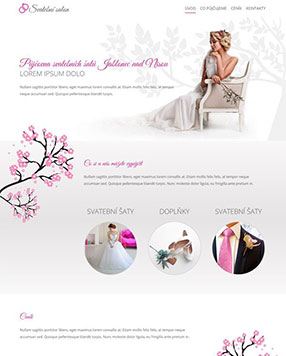 Webdesign pro svatební salon
